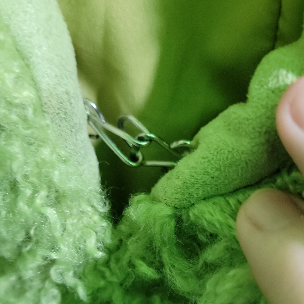 NWOT Borg Collar Faux Suede Green Jacket 💚✨️ - Picture 3 of 8